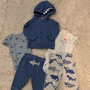 Two set of shark outfits